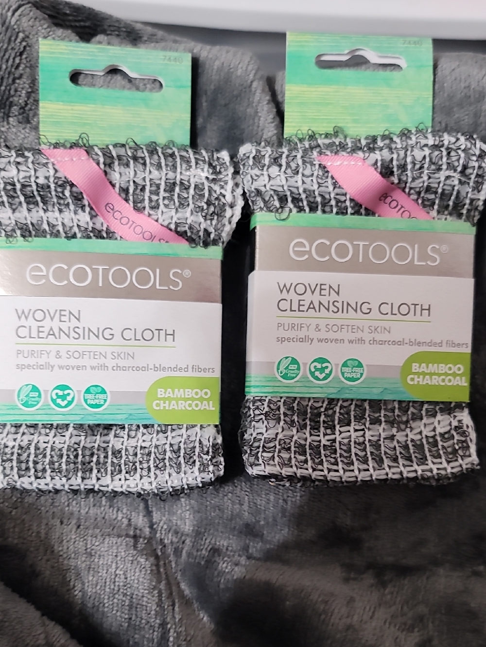 EcoTools Bamboo Charcoal Woven Cleansing Cloth - Gray